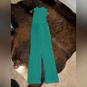turquoise jumpsuit